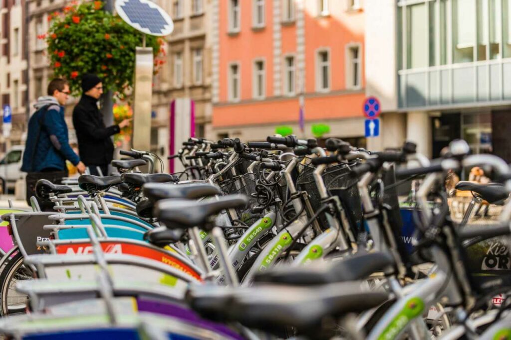 Bike station on Rynek Square