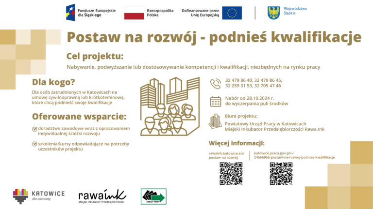 Chcesz się rozwijać i pracujesz w Katowicach na umowie krótkoterminowej lub cywilnoprawnej? Mamy coś dla Ciebie!